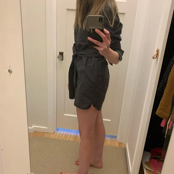 Beautiful Helly Hansen tunic! 100% cotton. Xs. Grey/gray. - Picture 5 of 7